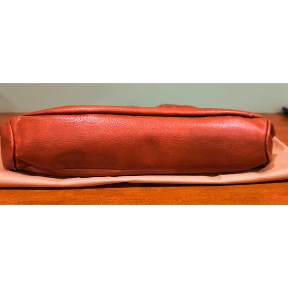 Elliott Lucca Large Soft Leather Bag with Braided Handles, Brown/Gold - Picture 5 of 10